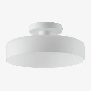 Plafon Sufitowy Do Łazienki Jaxal Biała & Ø35 Cm - Sklum