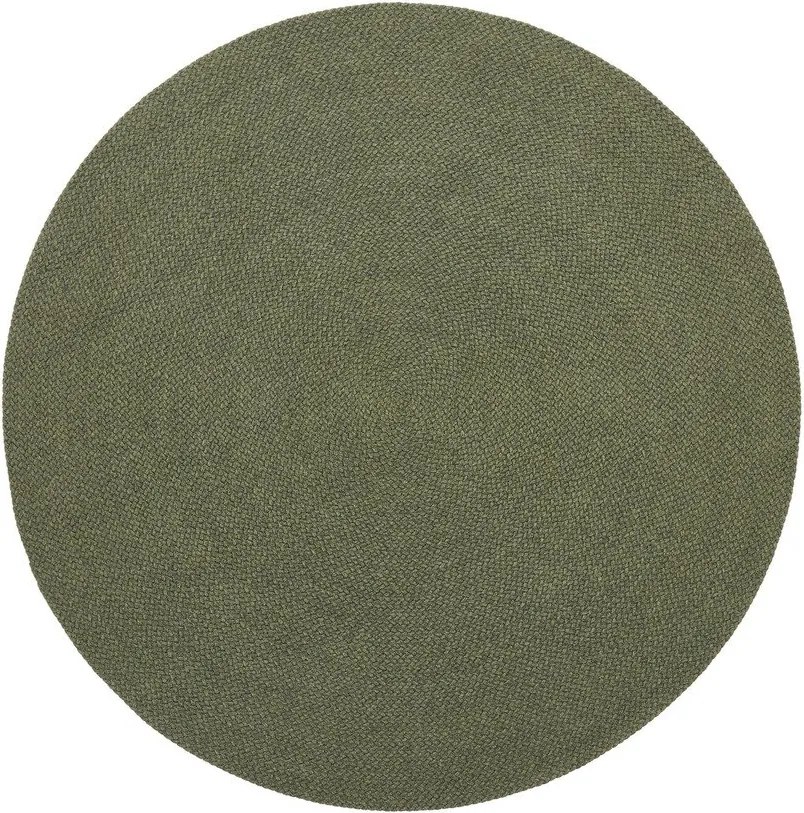 Zielony okrągły dywan odpowiedni na zewnątrz z włókien z recyklingu ø 150 cm Despas – Kave Home