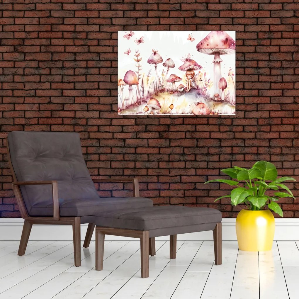 Obraz - Różowa wróżka (70x50 cm)