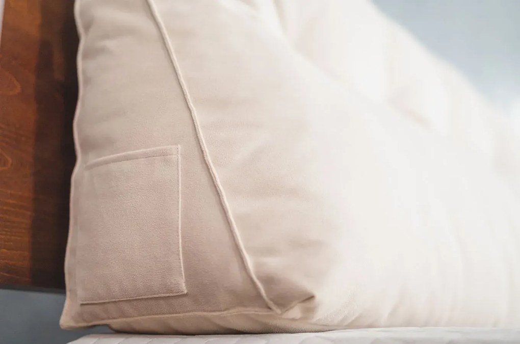 Poduszka na zagłówek PILLOW CHIC 140 beżowa SKANDICA