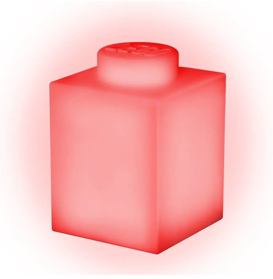 Czerwona silikonowa lampka nocna LEGO® Classic Brick