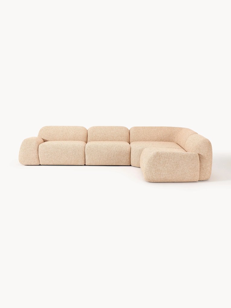 Narożna sofa modułowa Bouclé Wolke (4-osobowa)