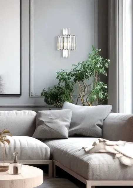 Kinkiet glamour ze szklanym kloszem - K573- D3-N42