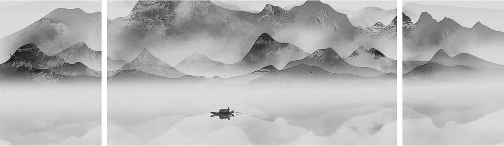 Obraz - Japońskie jezioro (170x50 cm)