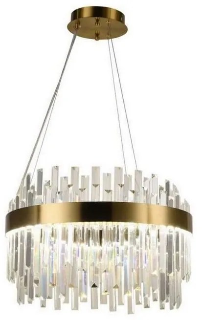 LED ściemnialny żyrandol na linkach LED/70W/230V 3000-6500K złoty + DO