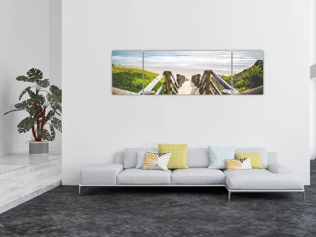 Obraz - Wejście na plażę (170x50 cm)