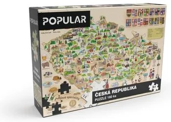 Popular Puzze Mapa Czeska republika, 160 elementów