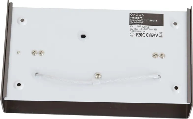 Nowoczesny kinkiet Gunmetal 2-źródła światła - Otan