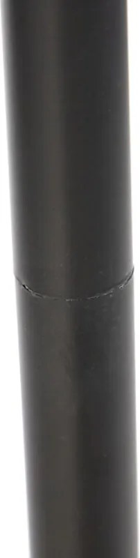 Lampa stojąca czarna z czerwonym abażurem w kształcie pawia 40 cm - Classico