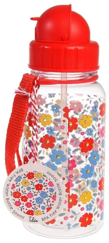 Czerwona butelka dla dzieci z tritanu 500 ml Tilde – Rex London