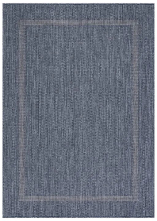Dywan zewnętrzny Relax ramka niebieski 120 cm x 170 cm