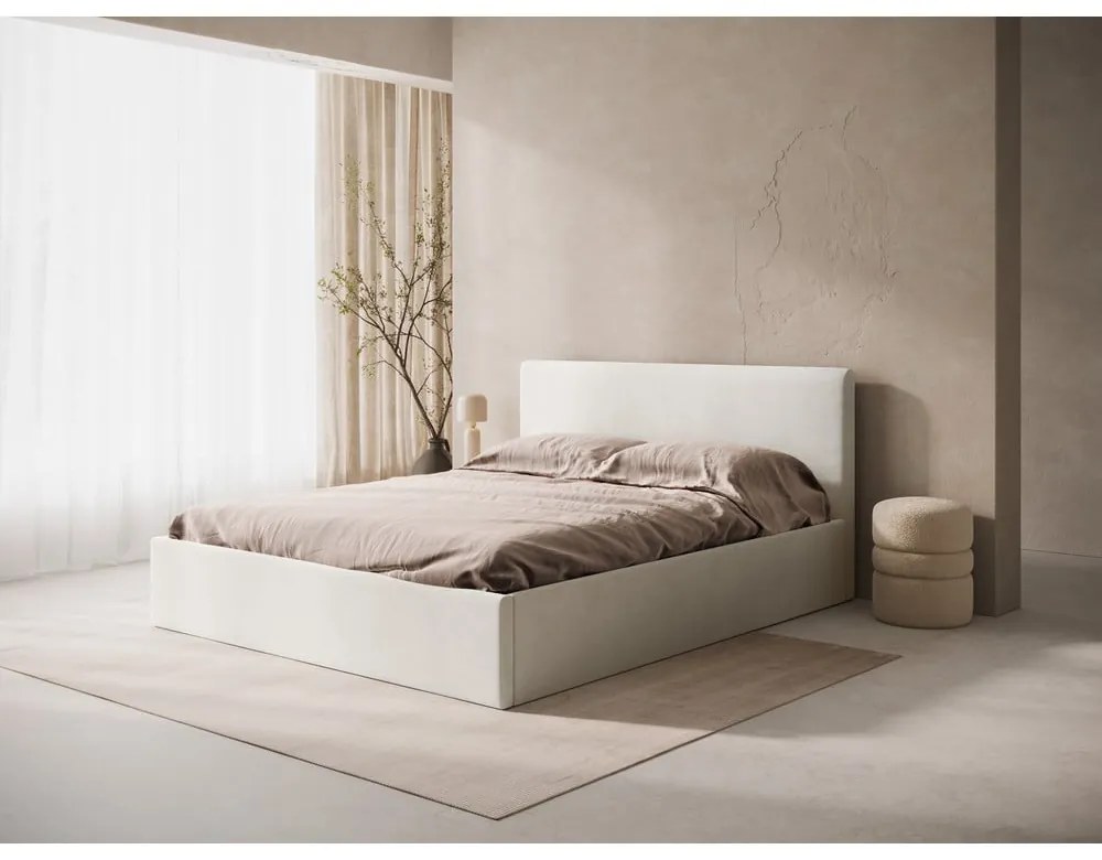 Kremowy tapicerowany zagłówek 170,5x100 cm Remo – Micadoni