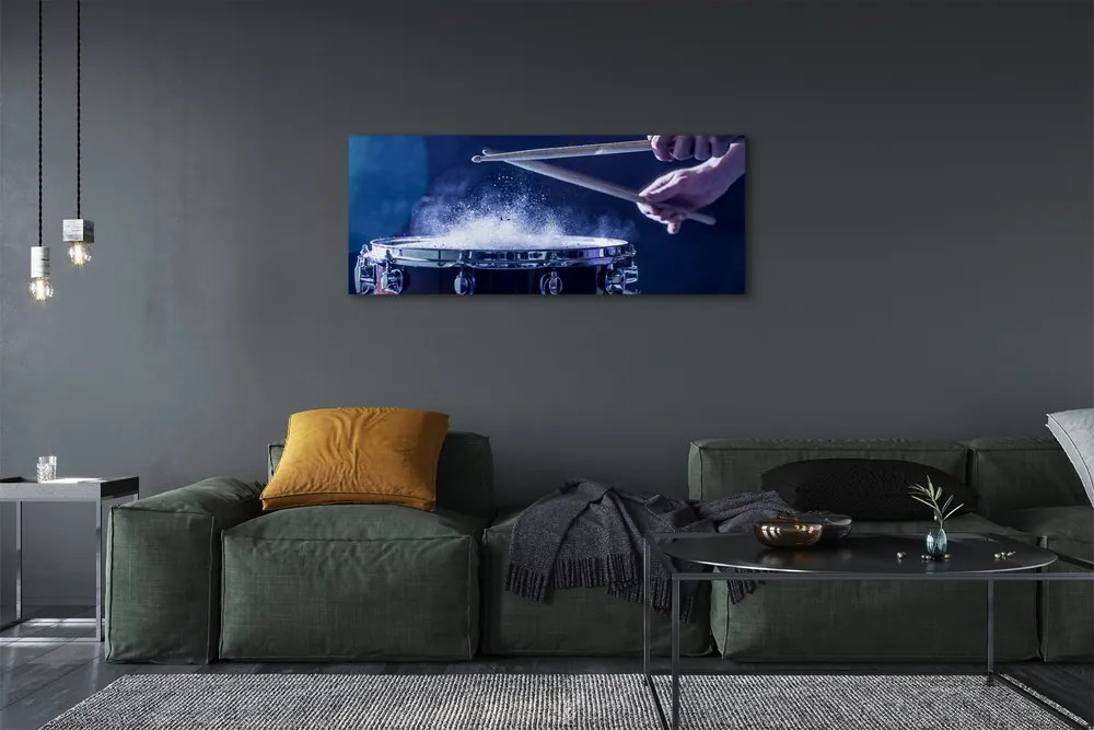 Obraz drukowany na płótnie Rytmiczne Uderzenie Perkusji