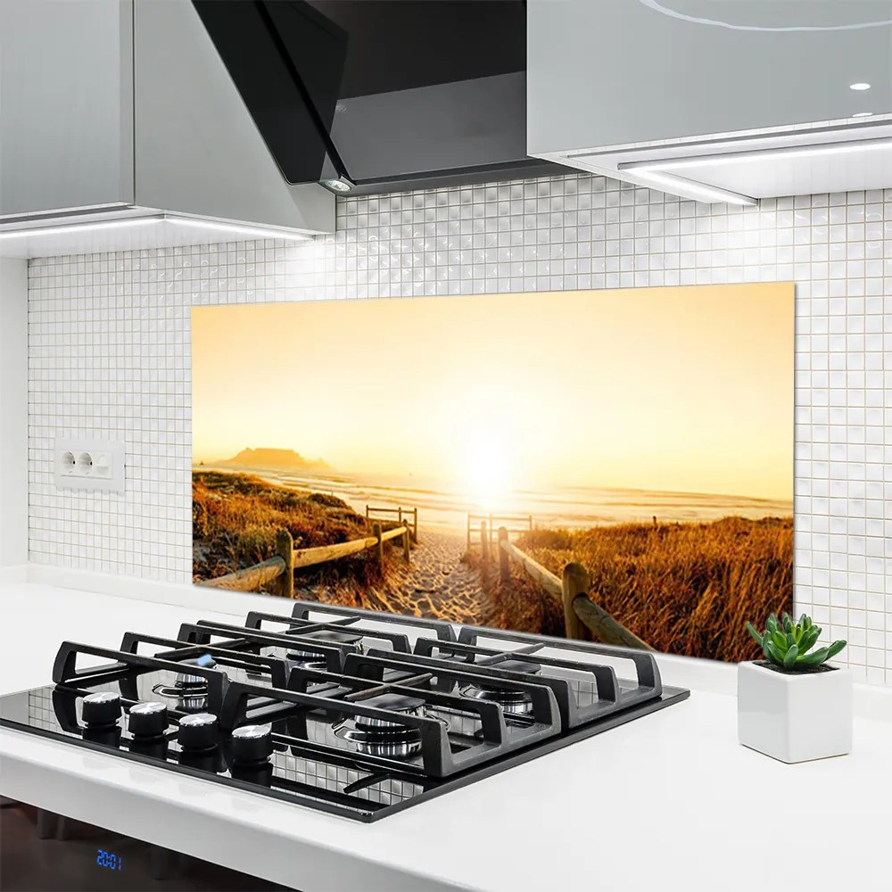 Szkło do Kuchni na Ścianę Ścieżka Ku Horyzontowi