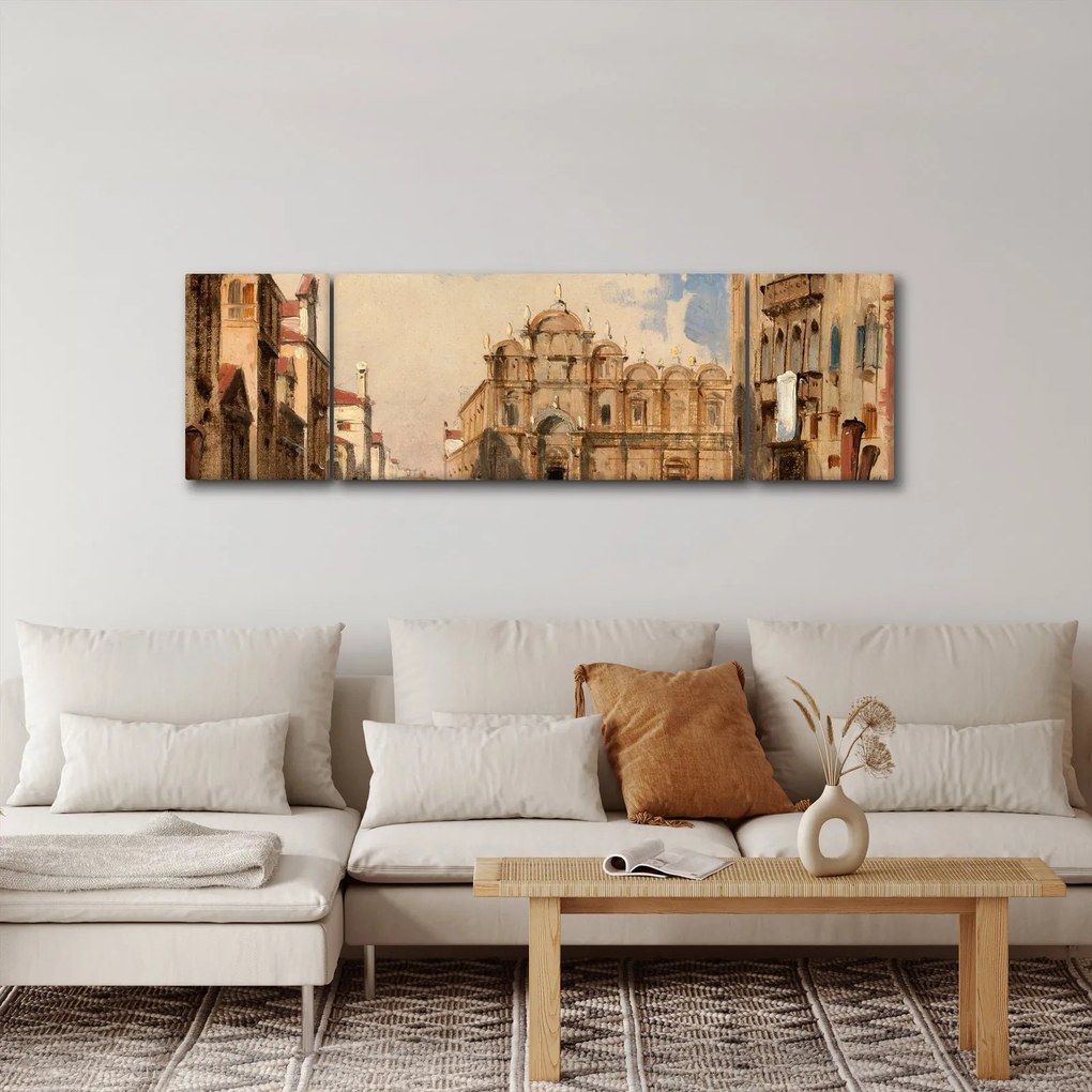 Obraz - Jules-Romain Joyant, The Scuola di San Marco, Venice, reprodukcje (170x50 cm)