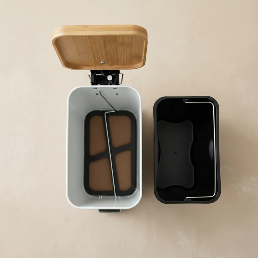 Wąski kosz łazienkowy VEDA, 5 l