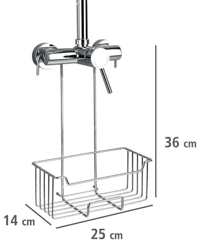 Półka łazienkowa zawieszana na baterii prysznicowej CADDY MILO, WENKO