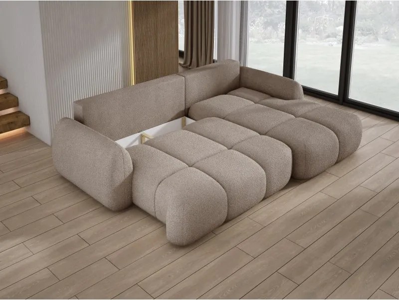 Narożnik COCO WIND z funkcją spania poduszkami i pojemnikiem NOW OR NEVER 16 WERSAL