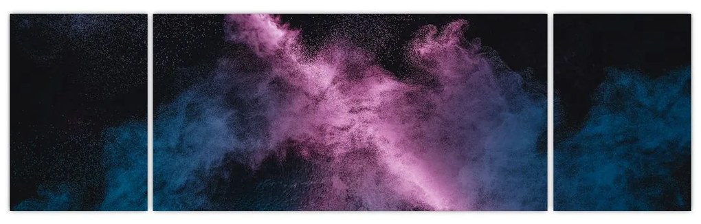 Obraz - Różowo - niebieski dym (170x50 cm)