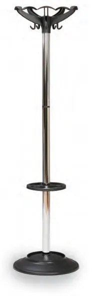 Wieszak metalowy z plastikowymi haczykami