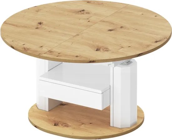 Regulowany ławostół z szufladą Primo Max dąb