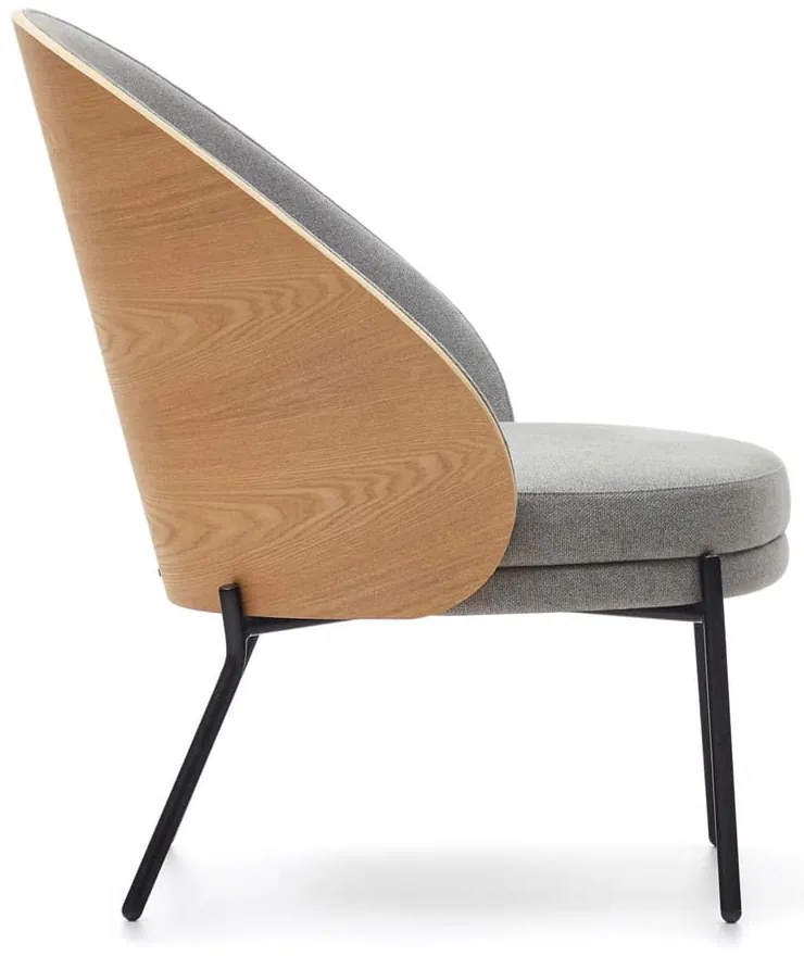 Szary fotel Eamy – Kave Home