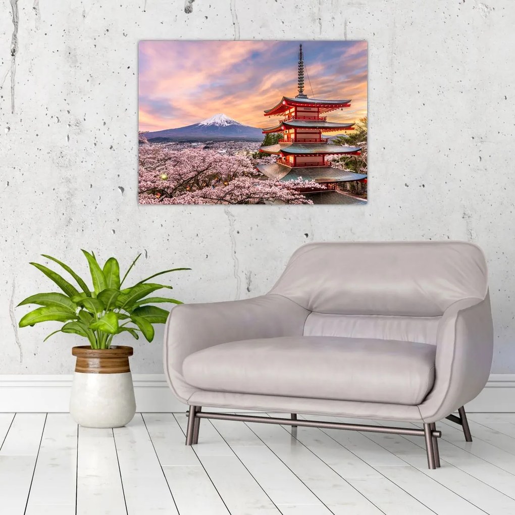 Obraz na szkle - Fuji (70x50 cm)