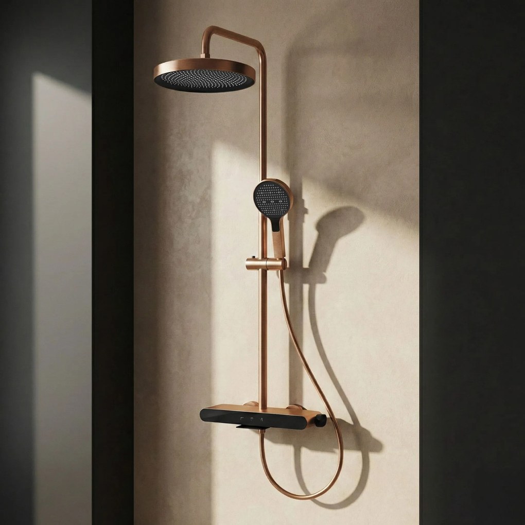 Zestaw Prysznicowy REA Farel Miedź Szczotkowana