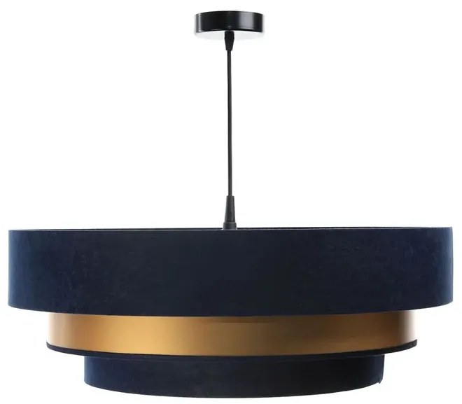Granatowo-złota lampa wisząca glamour - S442-Contigo