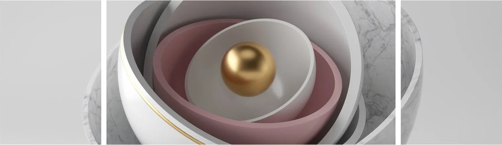 Obraz - Złota perła (170x50 cm)