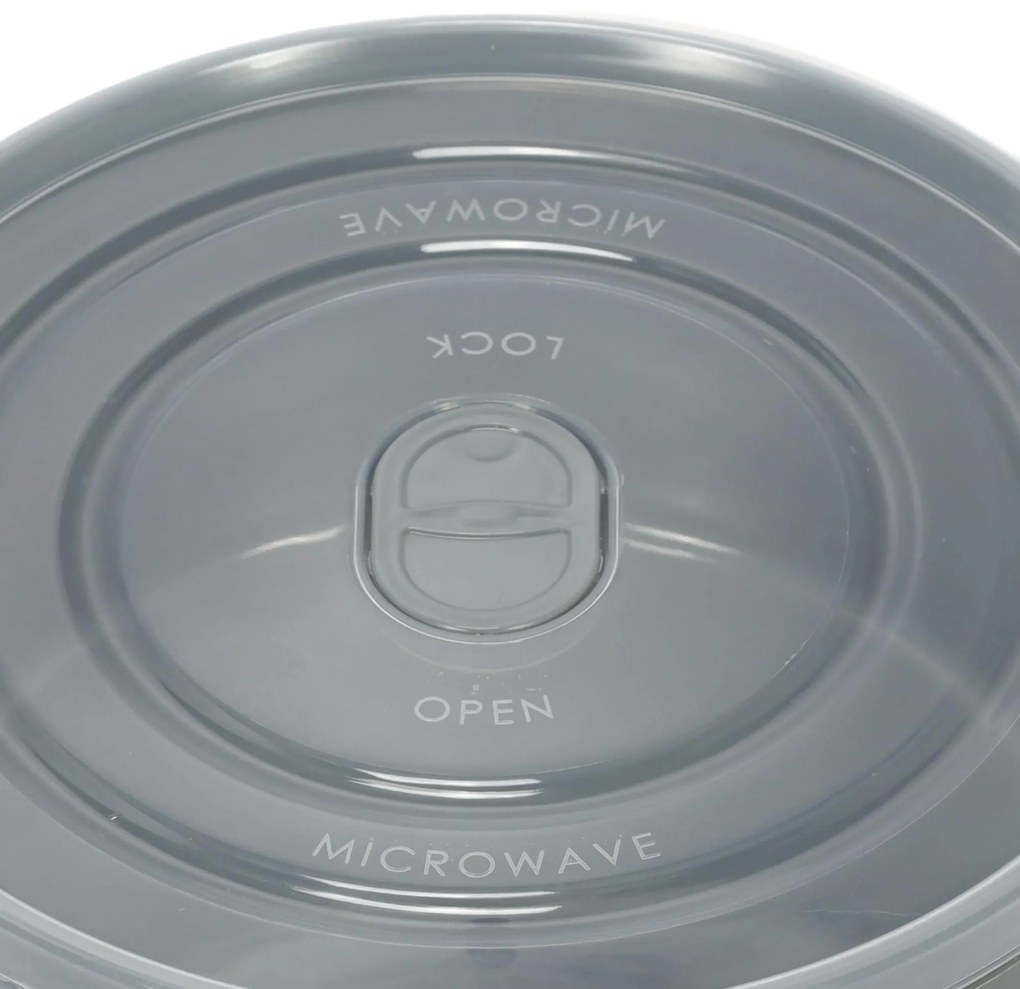 Pojemniki na żywność do mikrofalówki, okrągłe, 3 różne rozmiary