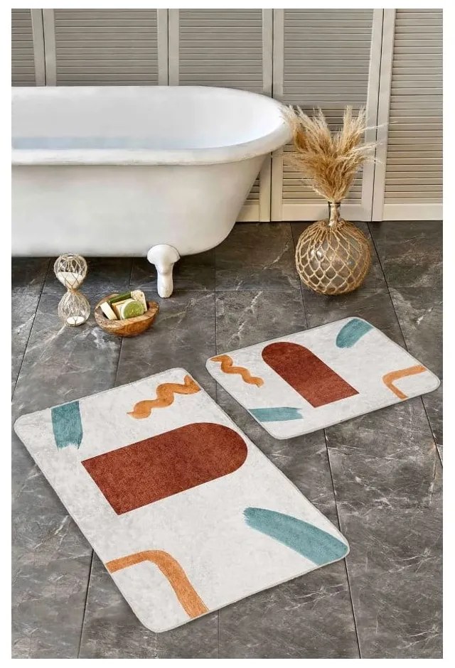 Aksamitne dywaniki łazienkowe zestaw 2 szt. 60x100 cm – Mila Home