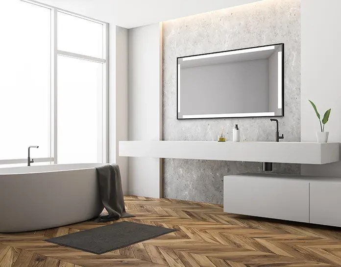 Lustro łazienkowe SILVIA 60x60 z oświetleniem LED EXCLUSIVE MIRADO