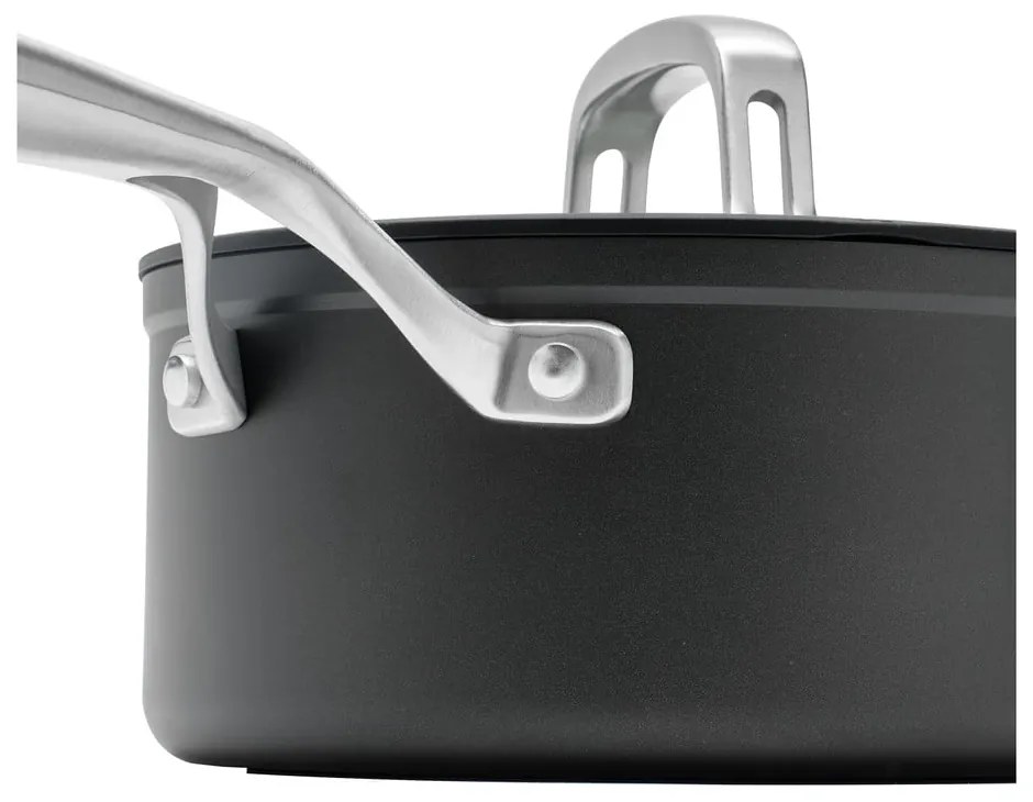 Garnek aluminiowy z pokrywką/z nieprzywierającą powierzchnią odpowiedni na indukcję 2,4 l Meda 3.0 – FABINI