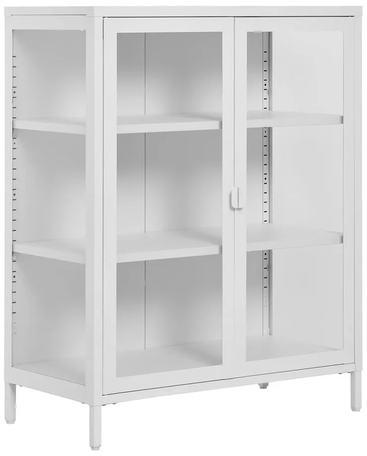 Biała metalowa witryna 80x101 cm Brisbane – House Nordic