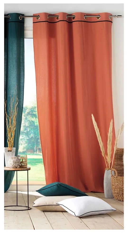 Ceglasta zasłona 135x240 cm Linette – douceur d'intérieur