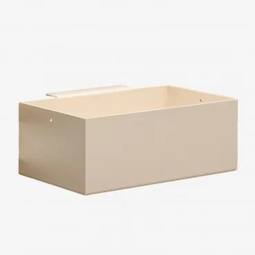 Modułowy Zewnętrzny Kosz Na Przechowywanie Do Kuchni Ze Stali Savona Kremowa Tapioca & 20 X 10 Cm - Sklum
