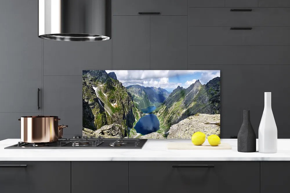 Panel Szklany Panorama Alpejskich Szczytów