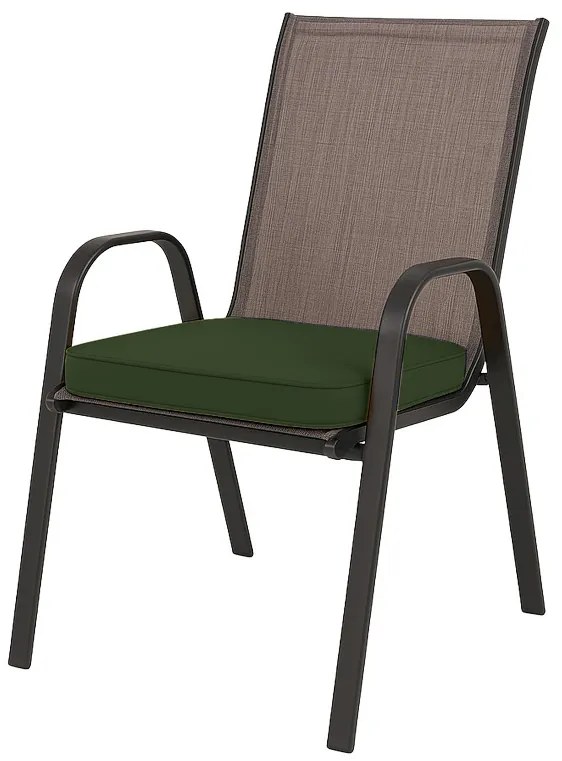 Poduszka na krzesło ogrodowe VIREON 44x45 cm, oliwkowo zielony