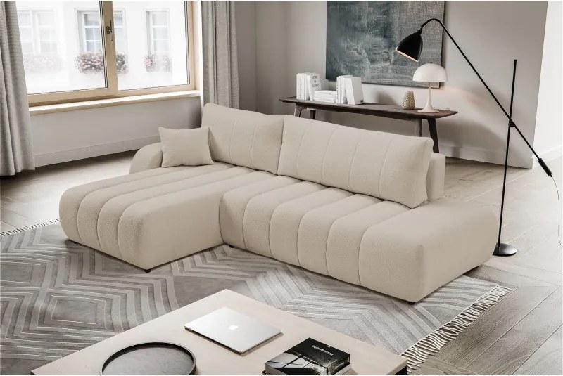 Narożnik wolnostojący BALOO Lewy w tkaninie LAMBI 08