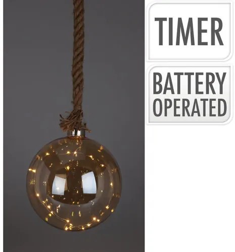 Świąteczna dekoracja wisząca LED Ball, 20 cm