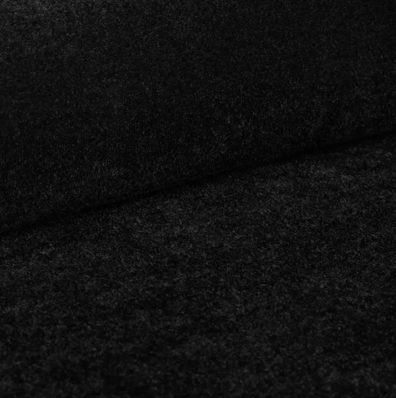 Łóżko LUX tapicerowane z pojemnikiem i zagłówkiem w tkaninie AMON 13 kolor CZARNY DOMOHOME