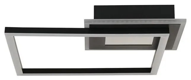 Searchlight 44250BK - ściemnialna lampa sufitowa QUADRATE LED/24W/230V 36x36 cm