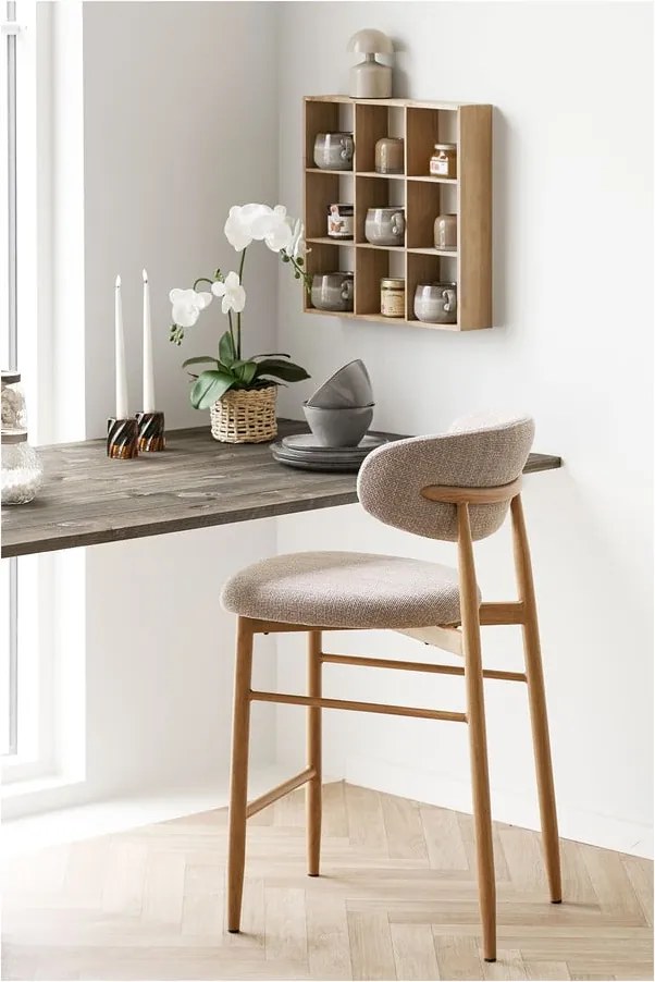 Wielopoziomowa półka z litego drewna sosnowego w naturalnym kolorze 46 cm Moss – House Nordic