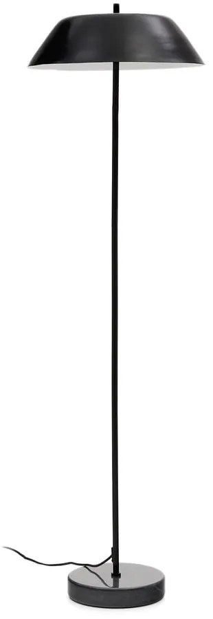 Czarna lampa stojąca z metalowym kloszem (wysokość 153 cm) Sayra – Kave Home