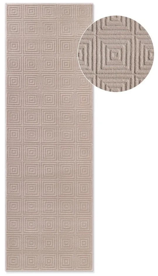 Beżowy chodnik 80x240 cm Perles Tourmaline – Elle Decoration