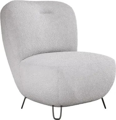 Fotel LUIS skandynawski wolnostojący na metalowych nogach w tkaninie ANTHOLOGY 17