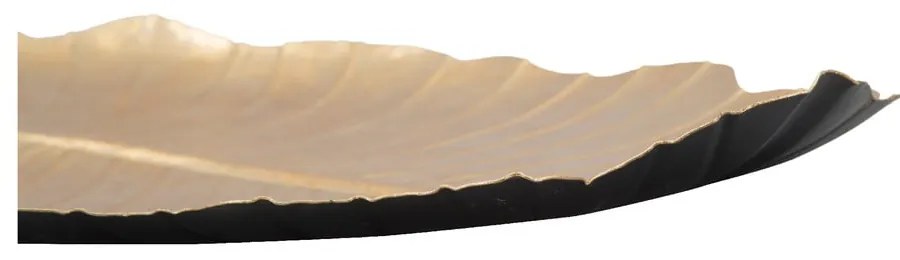 Dekoracja w złotej barwie Mauro Ferretti Leaf, 35,5x23 cm