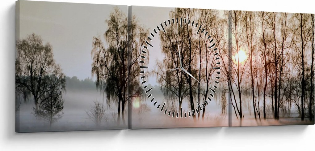 Obraz - Poranna suchość (z zegarem) (90x30 cm)
