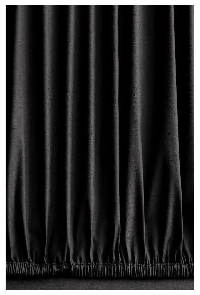 Czarna pościel dwuosobowa z bawełny renforcé z prześcieradłem/4-częściowa 200x220 cm Damask – Mila Home